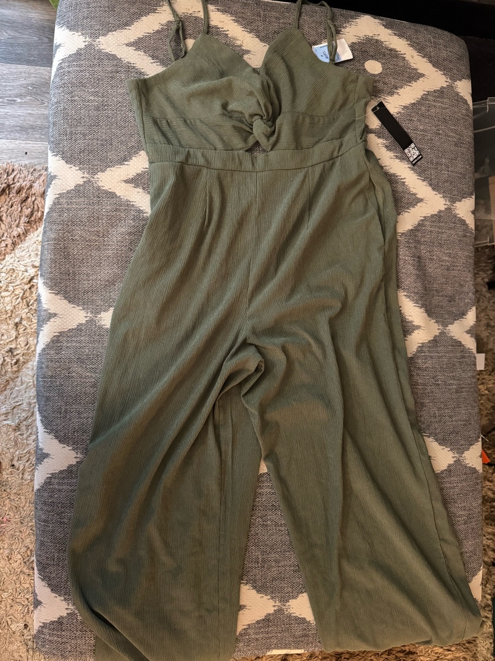 Trixxi Olive green jumpsuit NWT